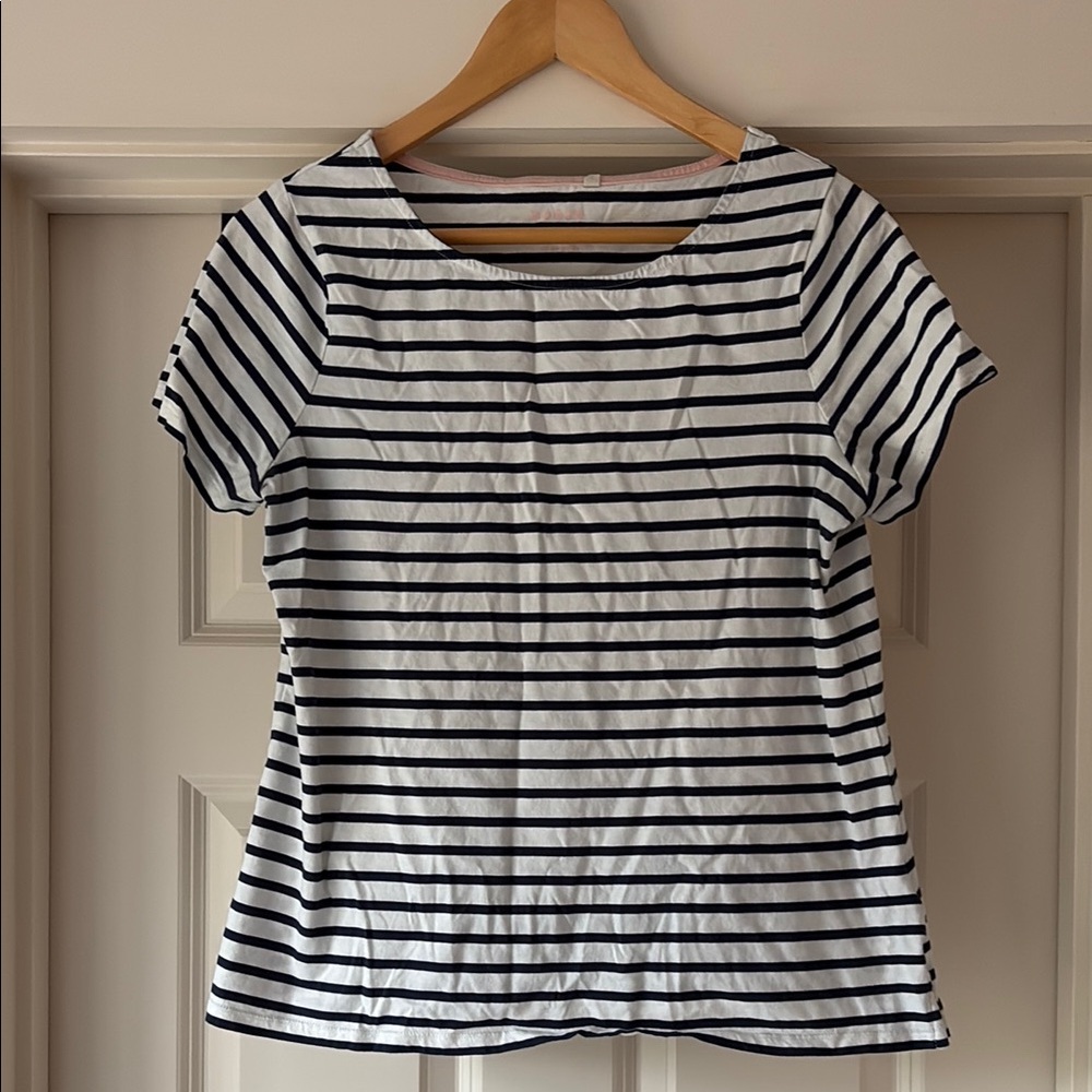 Classic Boden Navy and White Striped Women's Top